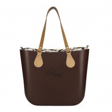 Torebka Humbag Czekoladowa Caffe Classic Black Boa komplet